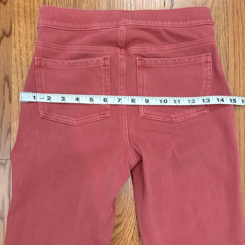 Spanx High Rise Coral Pull on ankle jeans W26 - Picture 12 of 16